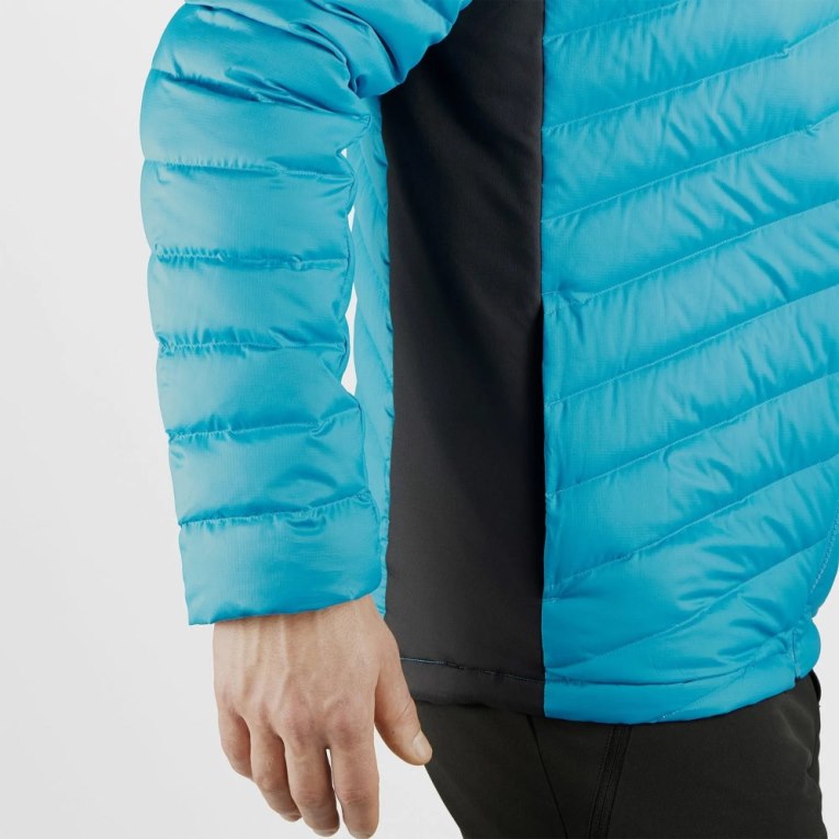Salomon Essential Xwarm Down Men's Insulated Jackets Turquoise | CA 14R76